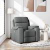 vidaXL Recliner Chair Dark Grey Fabric