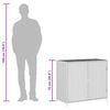 vidaXL Garden Storage Cabinet Brown 83x45x76 cm Poly Rattan