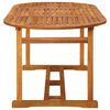 vidaXL Garden Dining Table 180x90x75 cm Solid Acacia Wood