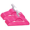 vidaXL 50 pcs Clothes Hanger Set Anti-slip Pink Velvet