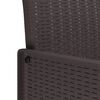 vidaXL Garden Chair 2 pcs Brown 53 x 49 x 85 cm PP