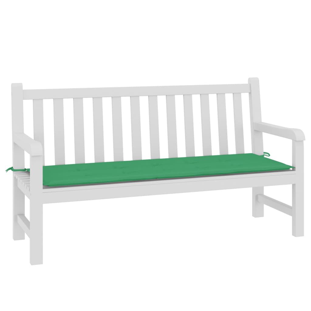 vidaXL Garden Bench Cushion Green 150x50x3 cm Oxford Fabric