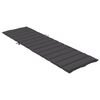 vidaXL Sun Lounger Cushion Melange Anthracite 200x60x4 cm Fabric