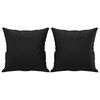 vidaXL 2-Seater Sofa with Pillows&Cushions Black 140 cm Faux Leather