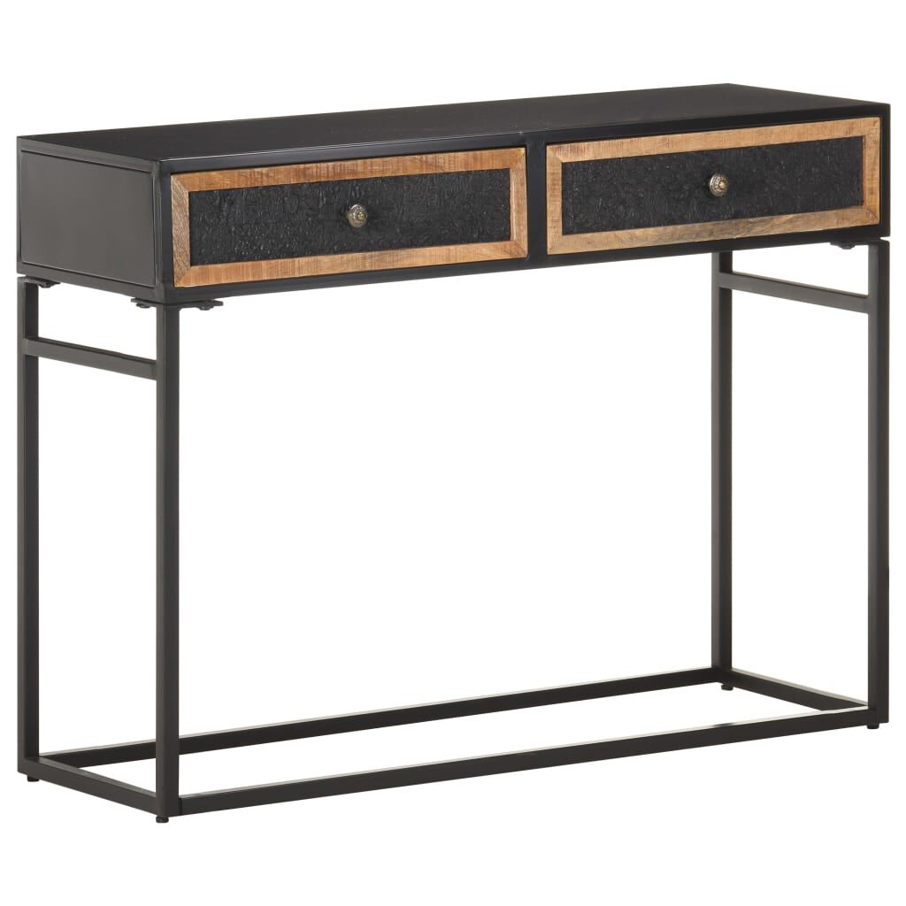 vidaXL Console Table 100x35x75 cm Solid Mango Wood