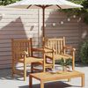 vidaXL Outdoor Chairs Brown 152 x 63 x 89 cm Solid teak wood