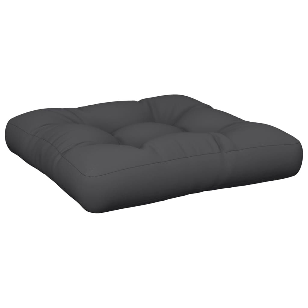 vidaXL Pallet Cushion Black 58x58x10 cm Fabric