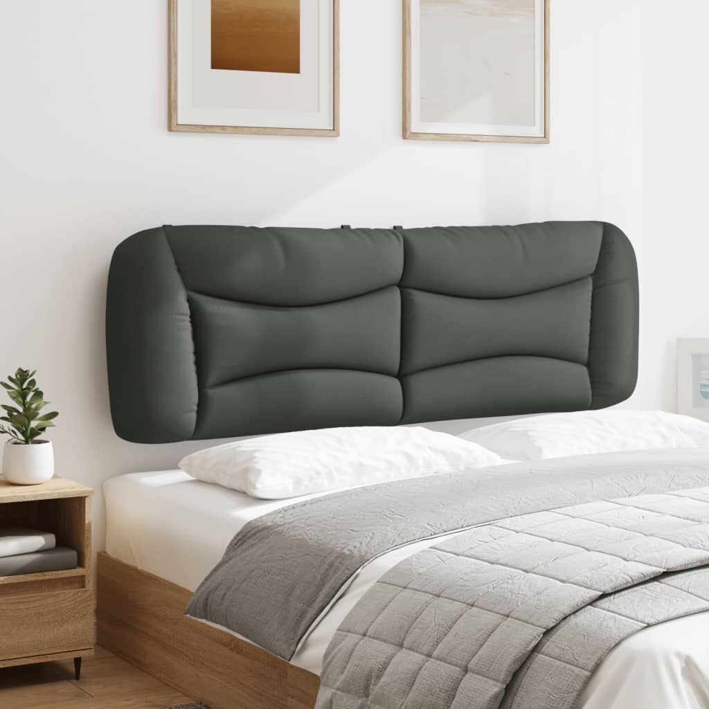 vidaXL Headboard Cushion "Hvar" Dark Grey 153 cm Fabric