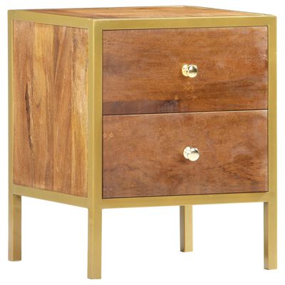 vidaXL Bedside Cabinet 40x35x50 cm Solid Mango Wood