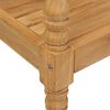 vidaXL Batavia Bench with Green Cushion 120 cm Solid Teak Wood
