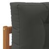 vidaXL Outdoor Sofa Set with Cushion 2 Piece Natural and Anthracite