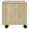 vidaXL Printer Stand with Wheels Sonoma Oak 41x32x34,5 cm