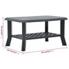 vidaXL Coffee Table Anthracite 90x60x46 cm Plastic