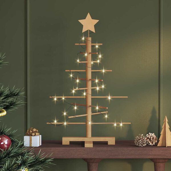 vidaXL Wooden Christmas Tree for Decoration 75 cm Solid Wood Pine