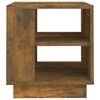 vidaXL Coffee Table Smoked Oak 40x40x43 cm Engineered Wood