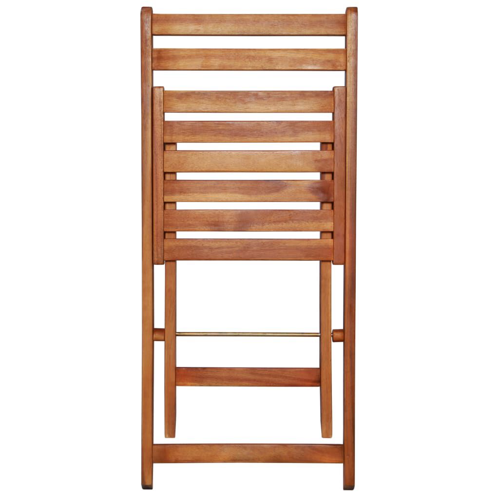 vidaXL 3 Piece Folding Bistro Set Solid Acacia Wood