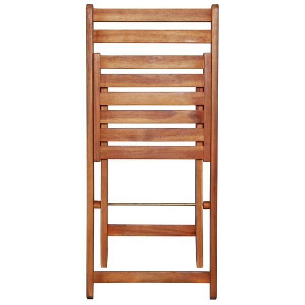 vidaXL 3 Piece Folding Bistro Set Solid Acacia Wood
