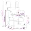 vidaXL Rocking Chair Black Velvet