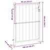 vidaXL Garden Gate 100x145 cm Stainless Steel