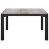 vidaXL Garden Coffee Table Grey 55x55x31 cm DPC and Steel