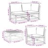 vidaXL 6 Piece Garden Lounge Set with Cushions Solid Wood Acacia