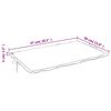 vidaXL Sun Lounger Cushion Cream 186x58x4cm Oxford Fabric
