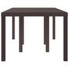 vidaXL Garden Table Brown 200 x 100 x 73 cm Poly Rattan