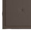 vidaXL Garden Chairs 4 pcs with Taupe Cushions Solid Teak Wood