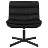 vidaXL Swivel Chair Manual Black 63 x 75 x 76 cm Faux leather