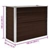 vidaXL Garden Raised Bed Brown 100x40x77 cm Galvanised Steel