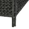 vidaXL 5-Panel Room Divider Black 193x160 cm Water Hyacinth