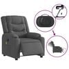 vidaXL Electric Massage Recliner Chair Dark Grey Fabric