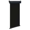 vidaXL Balcony Side Awning 105x250 cm Black