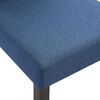 vidaXL Dining Chairs 4 pcs Blue Fabric