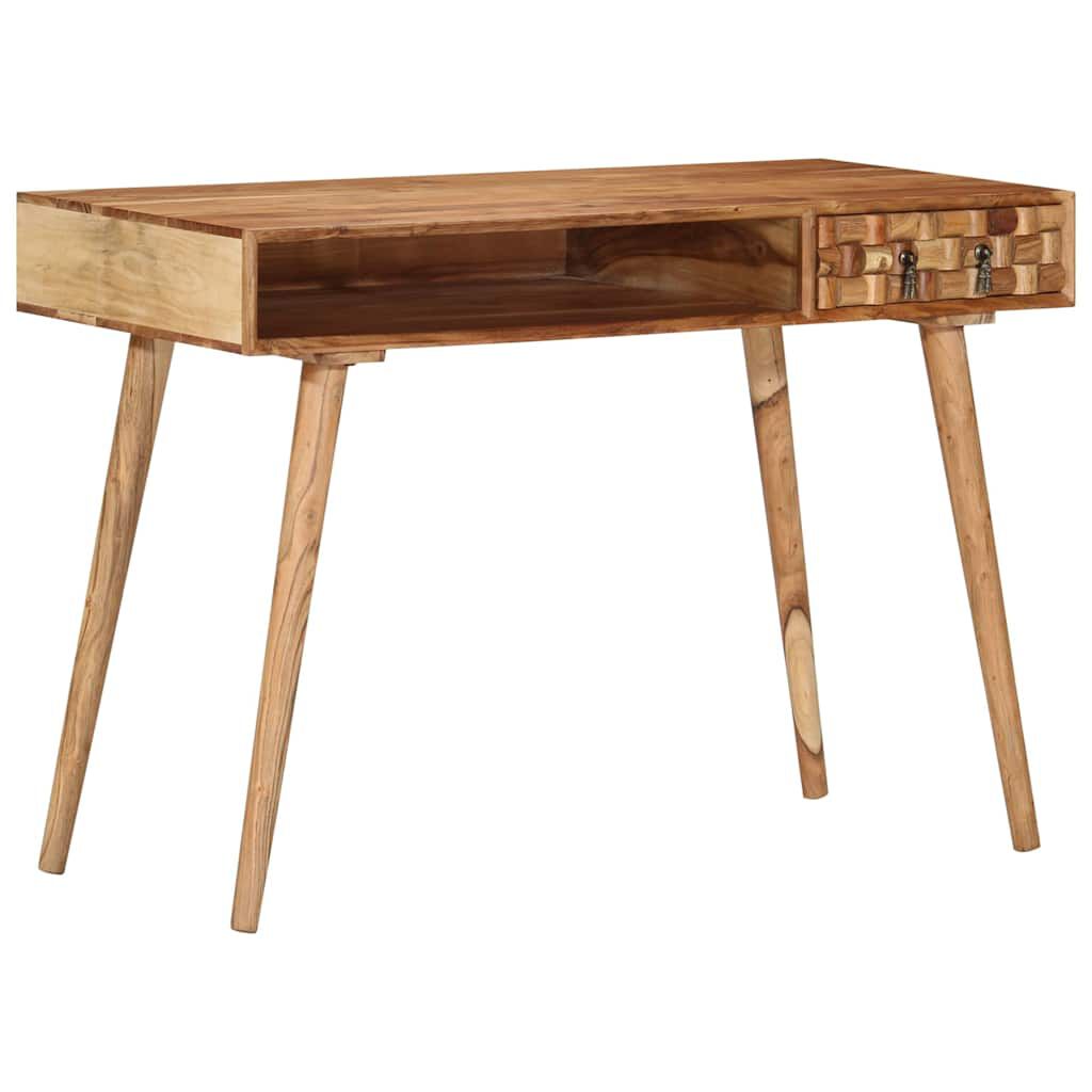 vidaXL Writing Desk 110x50x76 cm Solid Wood Acacia