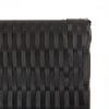 vidaXL Room Divider 4 Panels Black Poly Rattan