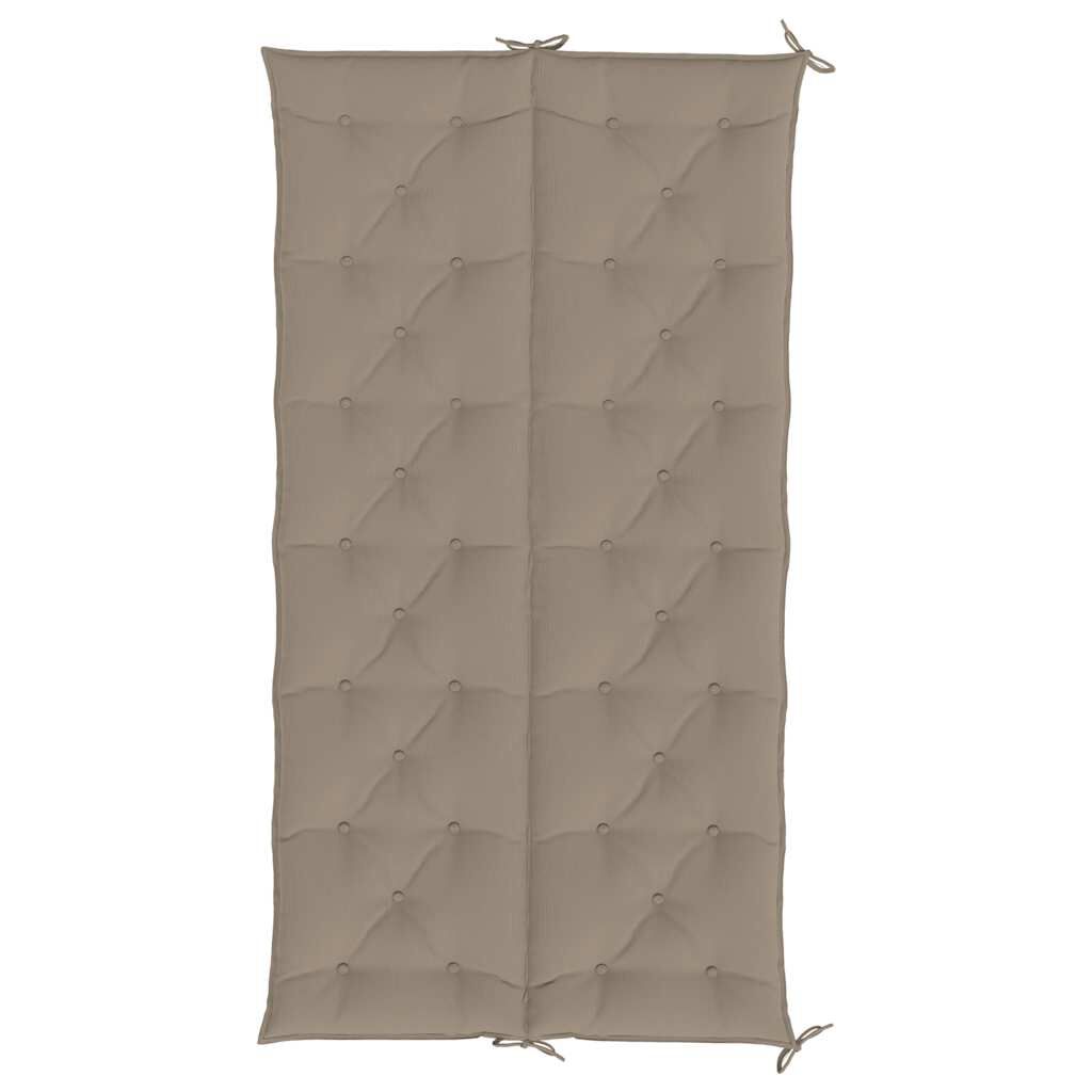 vidaXL Garden Bench Cushion Taupe 200x(50+50)x7cm Oxford Fabric