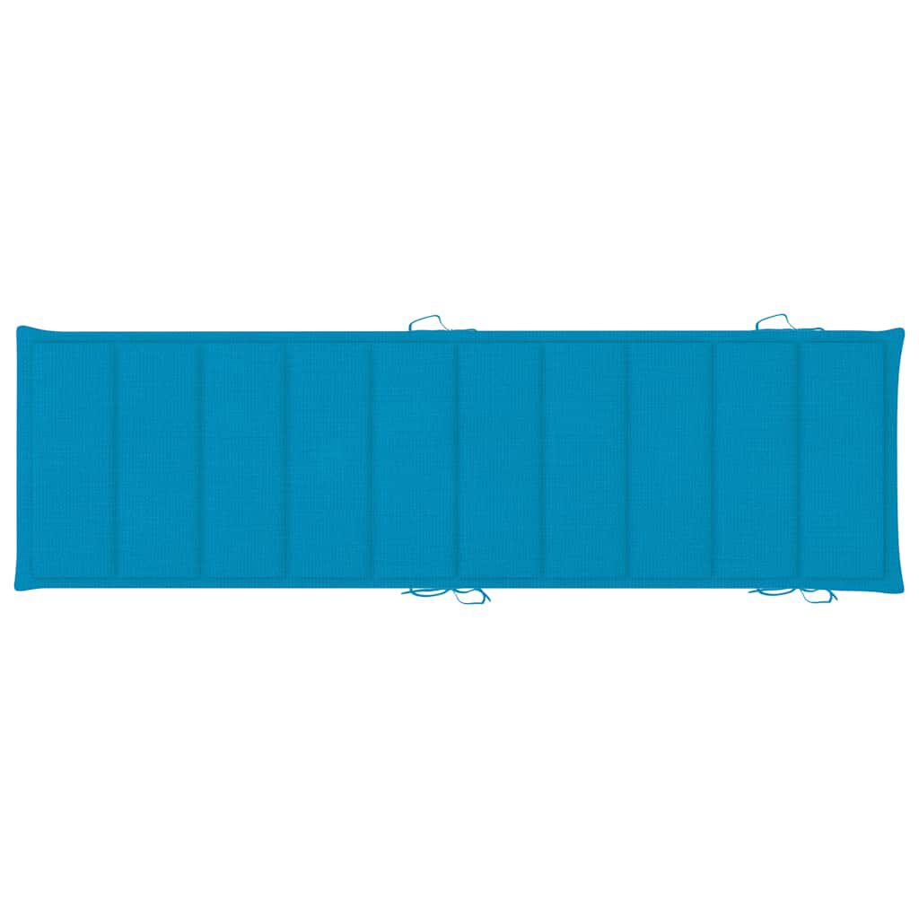 vidaXL Rocking Sun Lounger with Cushion Solid Teak Wood