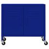 vidaXL Storage Cabinet Navy Blue 60x35x56 cm Steel