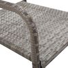 vidaXL Garden Dining Chairs 2 pcs Stackable Grey Poly Rattan
