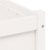 vidaXL Garden Planter White 70x70x70 cm Solid Wood Pine
