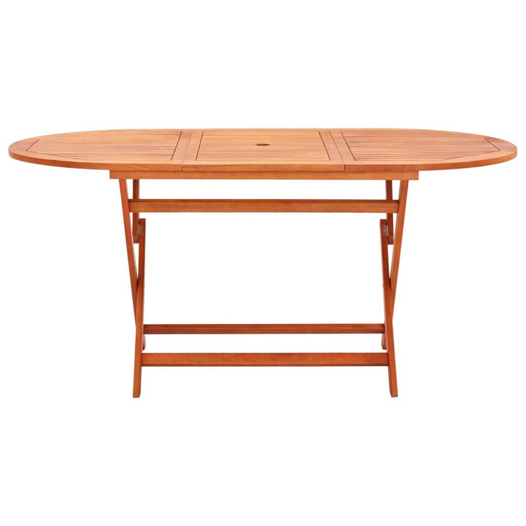 vidaXL 7 Piece Outdoor Dining Set Solid Eucalyptus Wood and Textilene