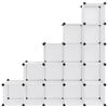 vidaXL Storage Cube Organiser with 15 Cubes Transparent PP