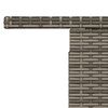 vidaXL Garden Table Grey 100x55x73 cm Poly Rattan and Acacia Wood