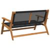 vidaXL Garden Furniture Black 122 x 78 x 73 cm Solid Acacia Wood