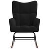 vidaXL Rocking Chair Black Velvet