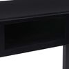 vidaXL Writing Desk Black 110x45x76 cm Wood