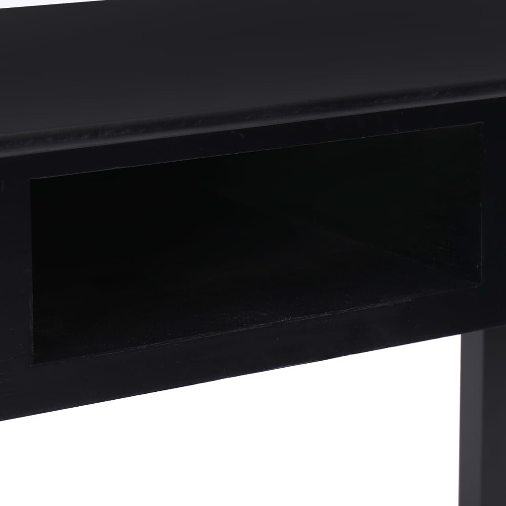 vidaXL Writing Desk Black 110x45x76 cm Wood