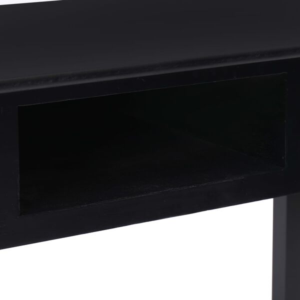 vidaXL Writing Desk Black 110x45x76 cm Wood