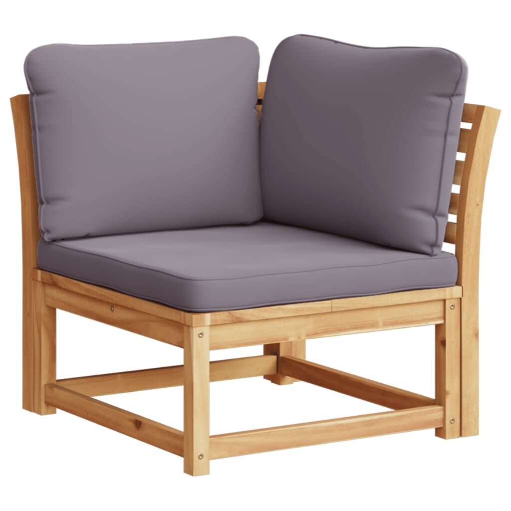 vidaXL Garden Sofa with Cushions 2-Seater Solid Wood Acacia